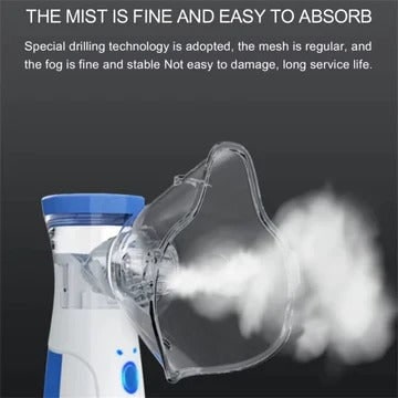 Kids' Portable Nebulizer for Asthma and Respiratory Care with Handheld Mesh Machine and Face Mask - Image 4