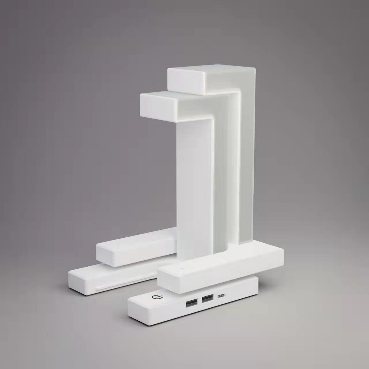 Kids' Rechargeable LED Table Lamp with Battery Operated Tensegrity Floating Design and Pad - Image 3