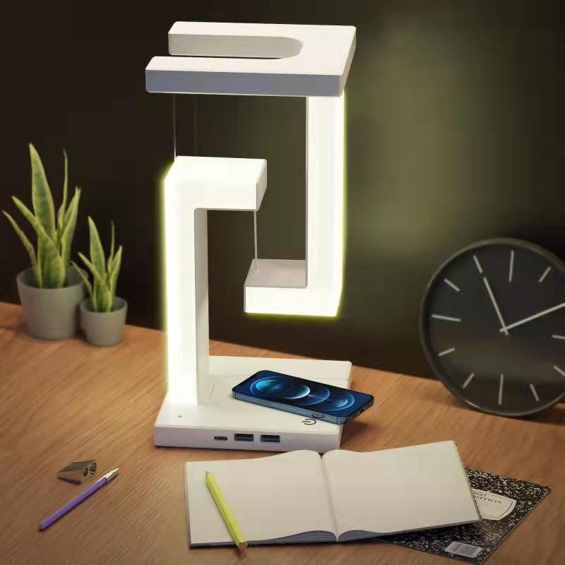 Kids' Rechargeable LED Table Lamp with Battery Operated Tensegrity Floating Design and Pad - Image 4