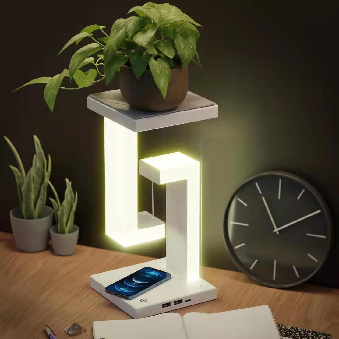 Kids' Rechargeable LED Table Lamp with Battery Operated Tensegrity Floating Design and Pad - Image 5