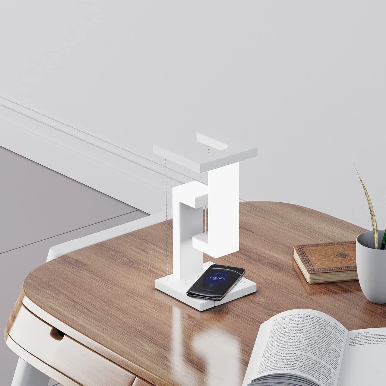Kids' Rechargeable LED Table Lamp with Battery Operated Tensegrity Floating Design and Pad - Image 7