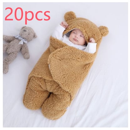 Kids' Sleep Sack Baby Swaddle Blanket with Hooded Design and Split Leg for Infant Wearable Sleeping Bag - Image 1