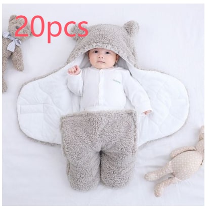 Kids' Sleep Sack Baby Swaddle Blanket with Hooded Design and Split Leg for Infant Wearable Sleeping Bag - Image 10