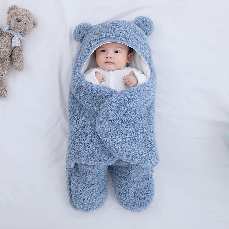 Kids' Sleep Sack Baby Swaddle Blanket with Hooded Design and Split Leg for Infant Wearable Sleeping Bag - Image 11