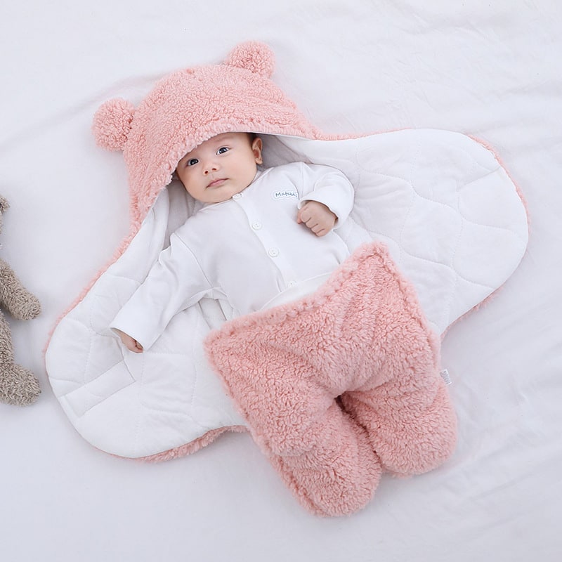 Kids' Sleep Sack Baby Swaddle Blanket with Hooded Design and Split Leg for Infant Wearable Sleeping Bag - Image 2