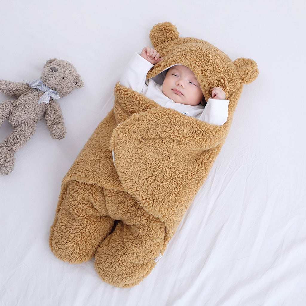 Kids' Sleep Sack Baby Swaddle Blanket with Hooded Design and Split Leg for Infant Wearable Sleeping Bag - Image 3