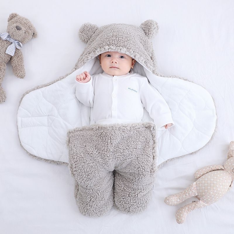 Kids' Sleep Sack Baby Swaddle Blanket with Hooded Design and Split Leg for Infant Wearable Sleeping Bag - Image 6