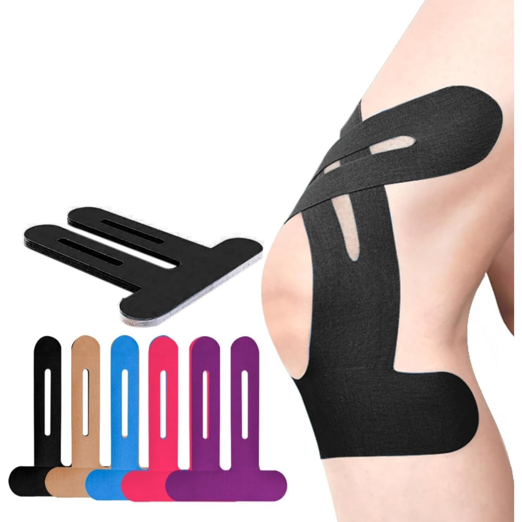 Kinesiology Tape Elastic Pre-Cut Knee Support Adhesive Breathable Outdoor Weightlifting - Image 1