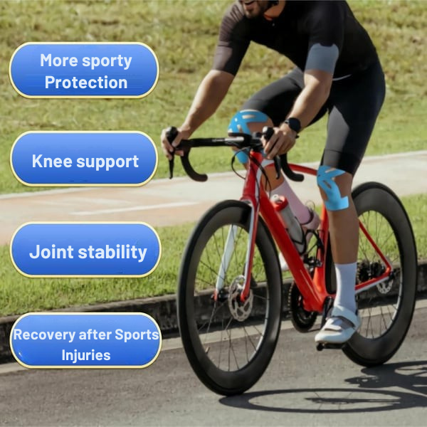 Kinesiology Tape Elastic Pre-Cut Knee Support Adhesive Breathable Outdoor Weightlifting - Image 6