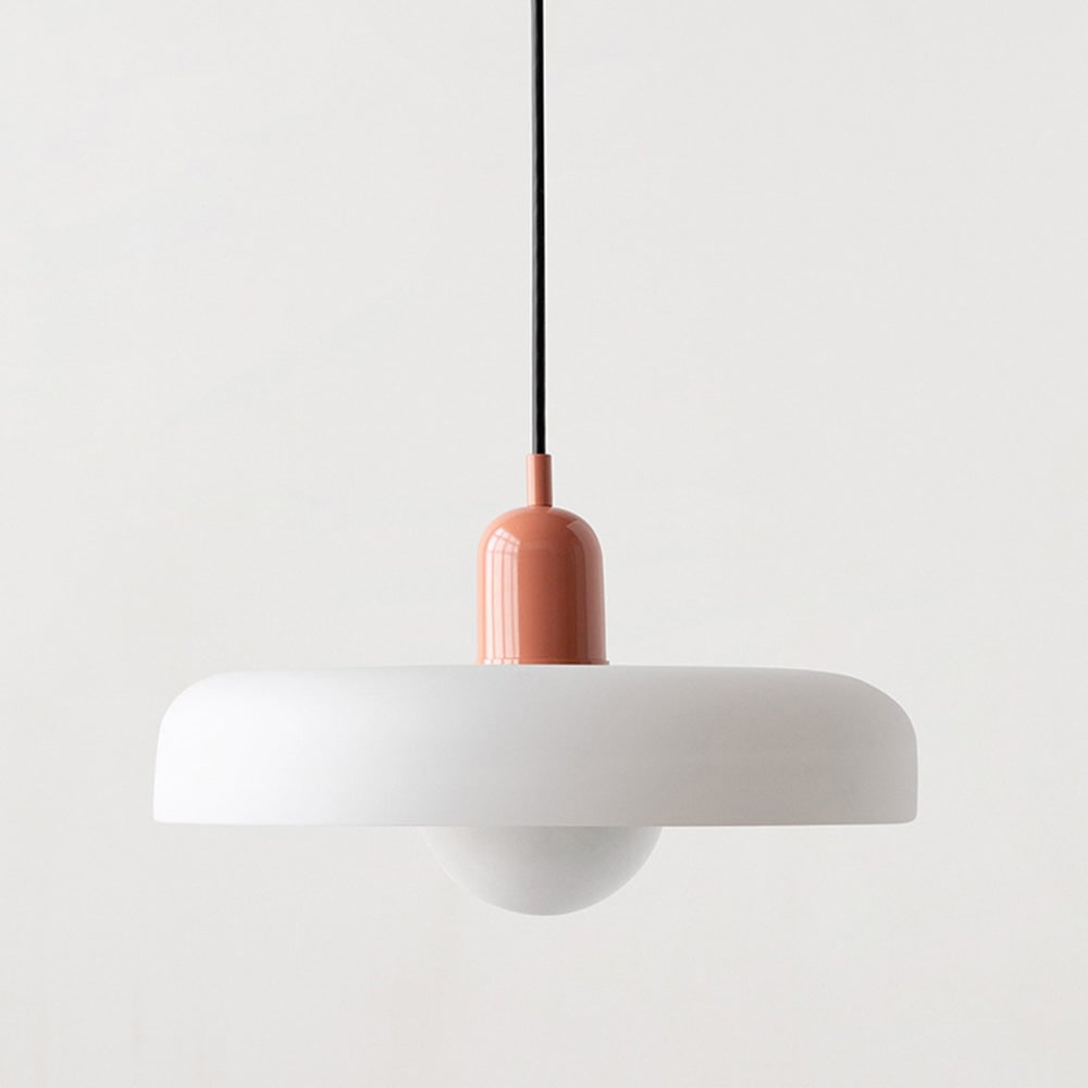 Kitchen Pendant Light Fixture with Adjustable Cord and Glass Disc Shade for Living Room - Image 17