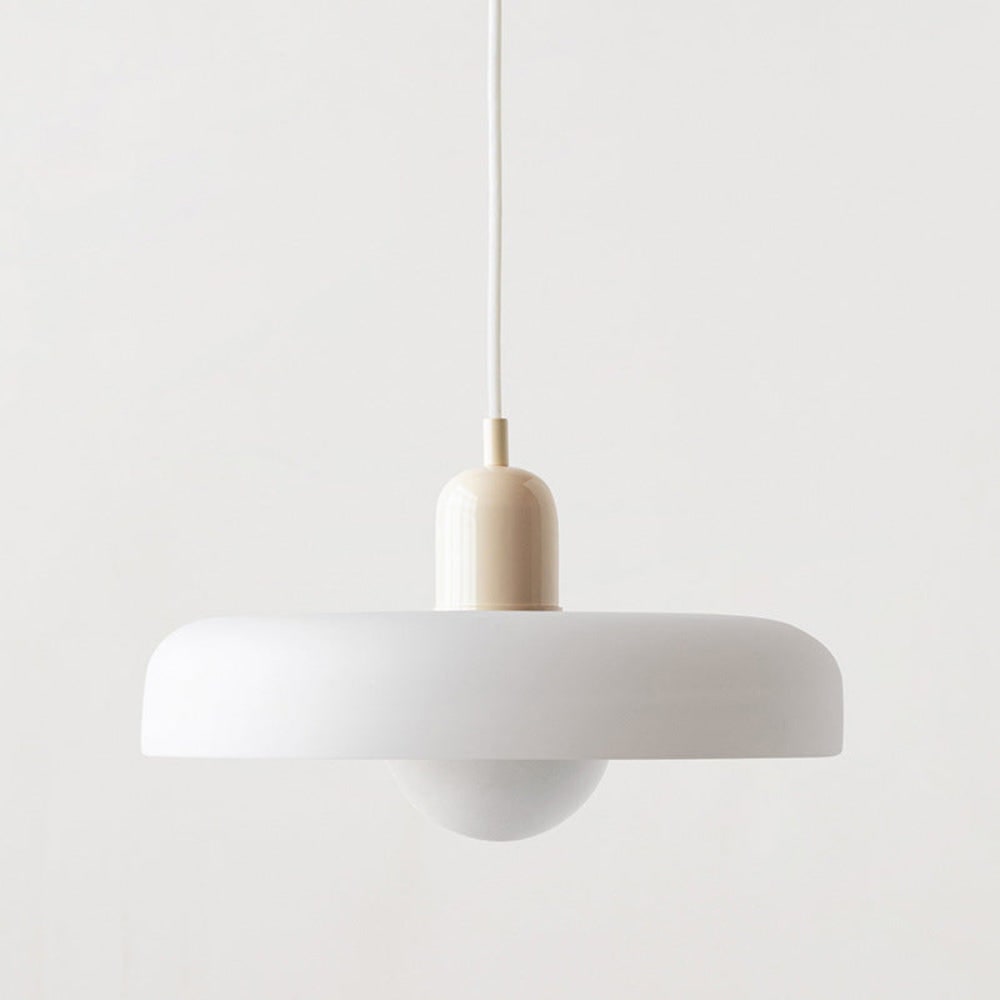 Kitchen Pendant Light Fixture with Adjustable Cord and Glass Disc Shade for Living Room - Image 18
