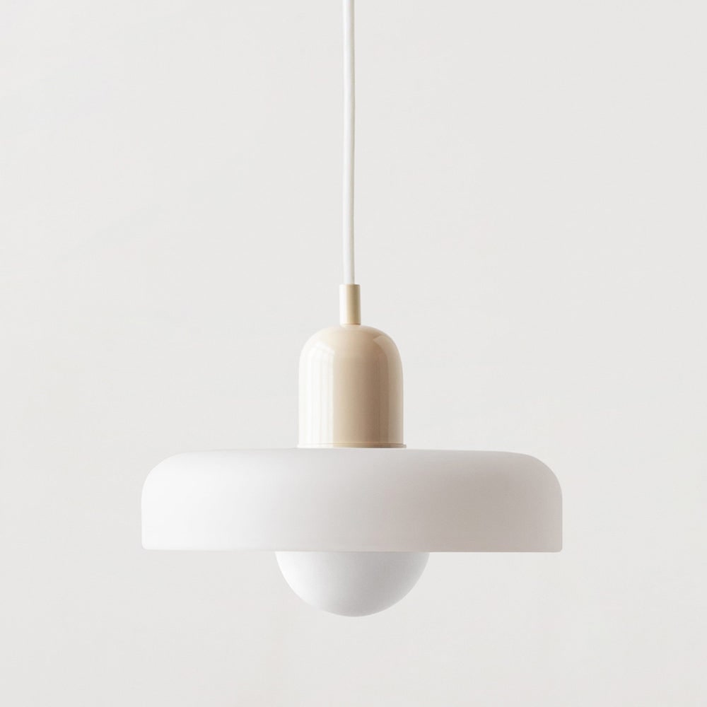 Kitchen Pendant Light Fixture with Adjustable Cord and Glass Disc Shade for Living Room - Image 25