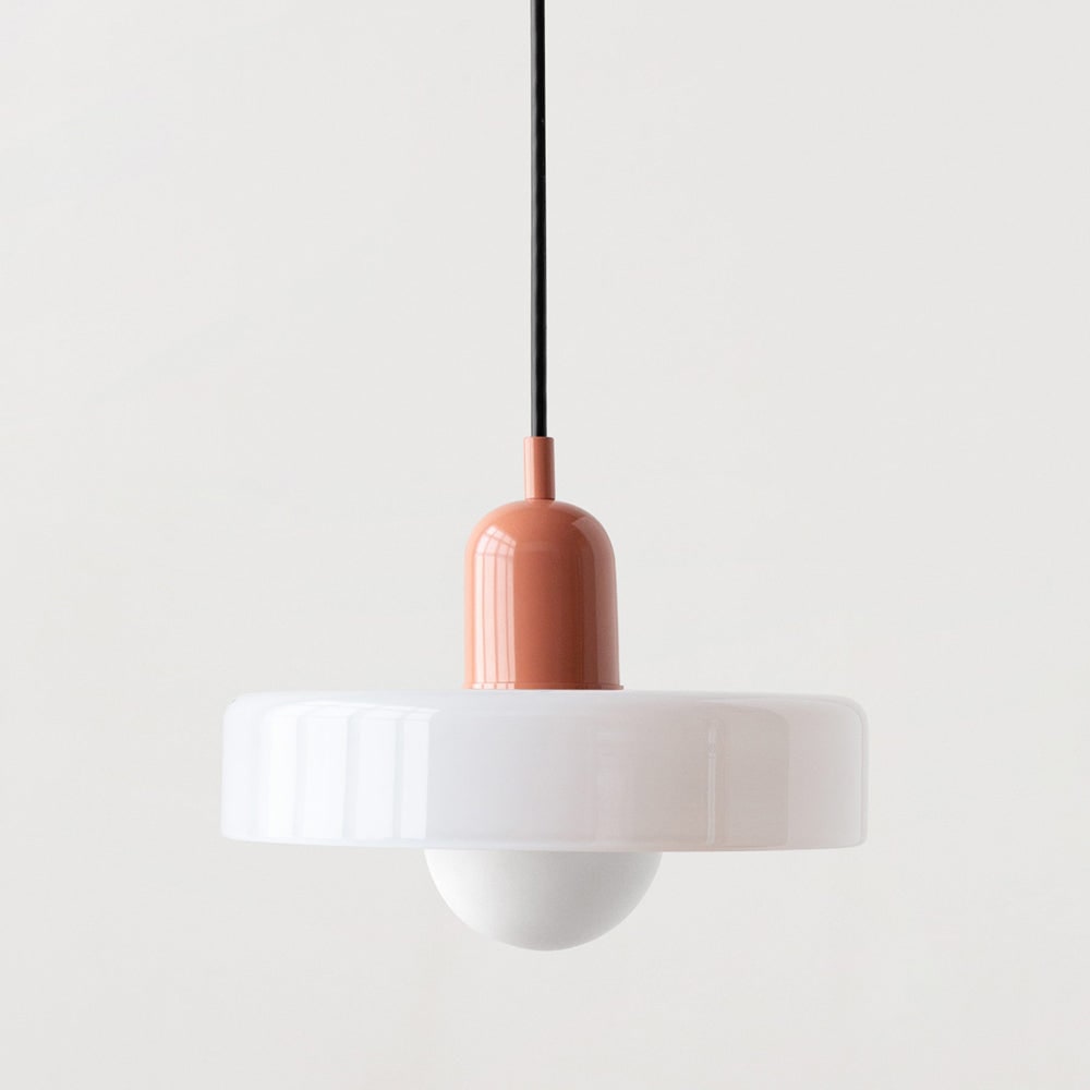 Kitchen Pendant Light Fixture with Adjustable Cord and Glass Disc Shade for Living Room - Image 28