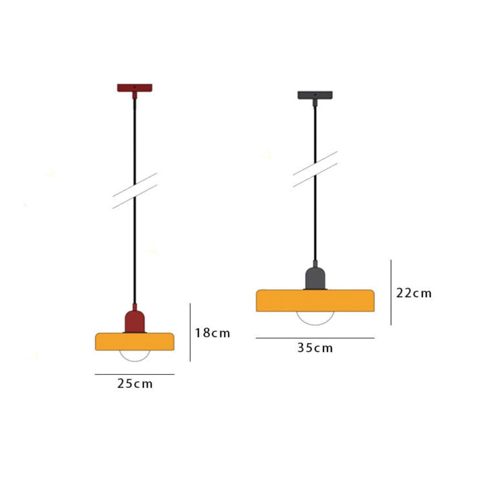Kitchen Pendant Light Fixture with Adjustable Cord and Glass Disc Shade for Living Room - Image 30