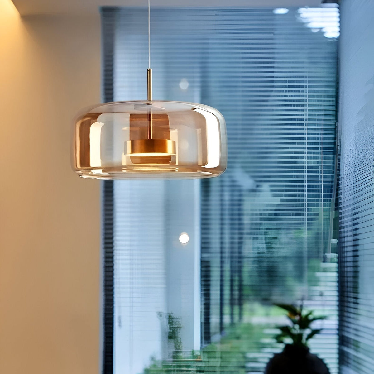 Kitchen Pendant Light Fixtures with Translucent Glass Shade and Adjustable LED for Island - Image 12