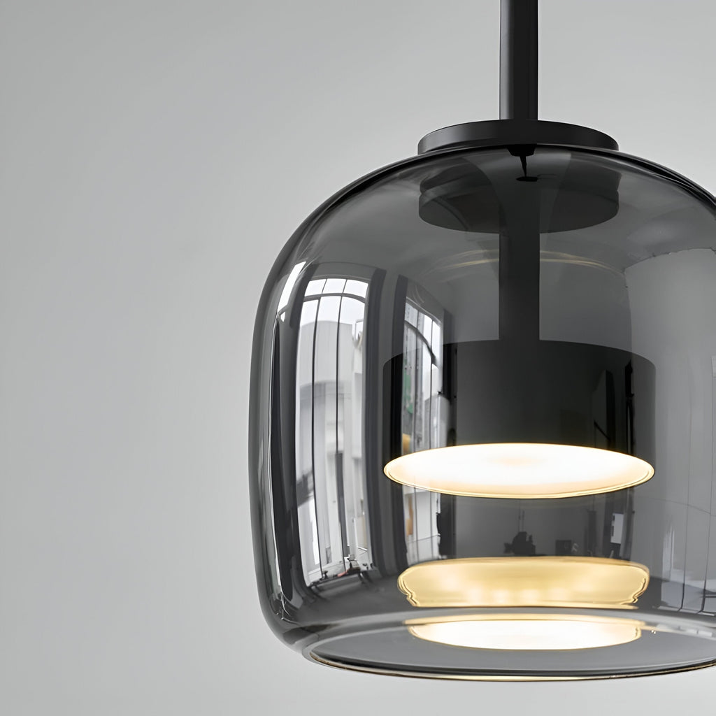 Kitchen Pendant Light Fixtures with Translucent Glass Shade and Adjustable LED for Island - Image 23