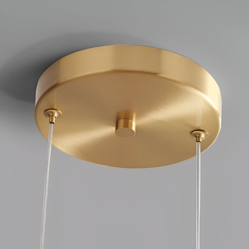 Kitchen Pendant Light Fixtures with Translucent Glass Shade and Adjustable LED for Island - Image 29