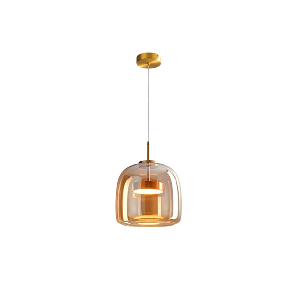 Kitchen Pendant Light Fixtures with Translucent Glass Shade and Adjustable LED for Island - Image 34