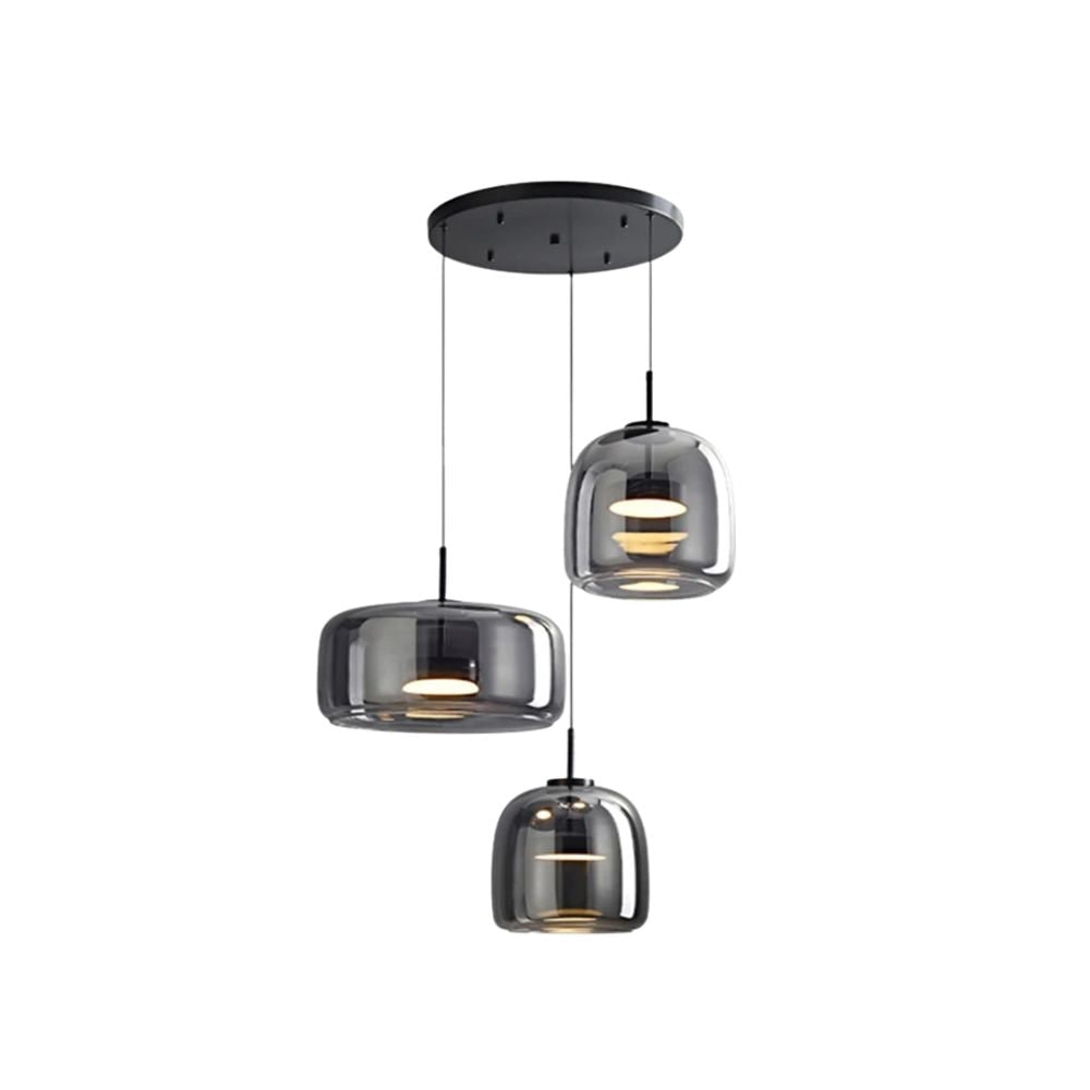 Kitchen Pendant Light Fixtures with Translucent Glass Shade and Adjustable LED for Island - Image 46