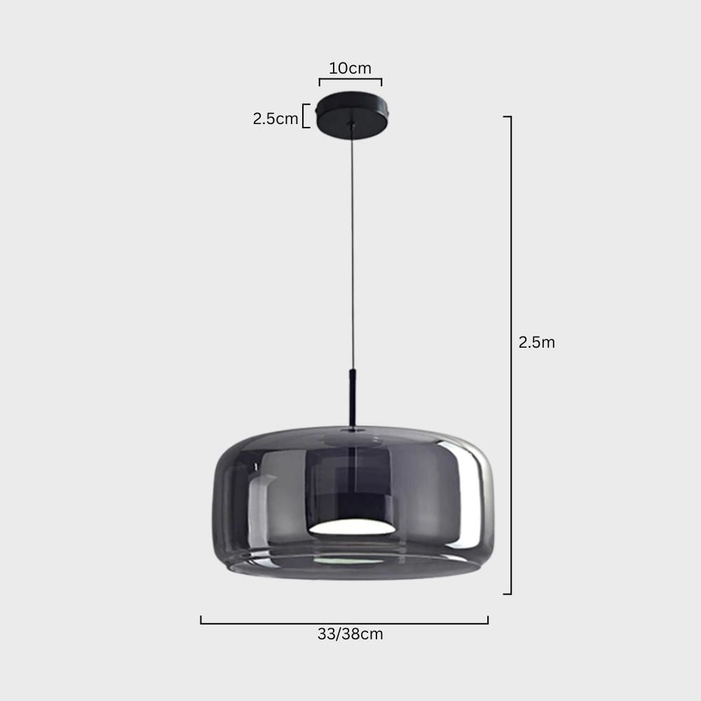 Kitchen Pendant Light Fixtures with Translucent Glass Shade and Adjustable LED for Island - Image 48