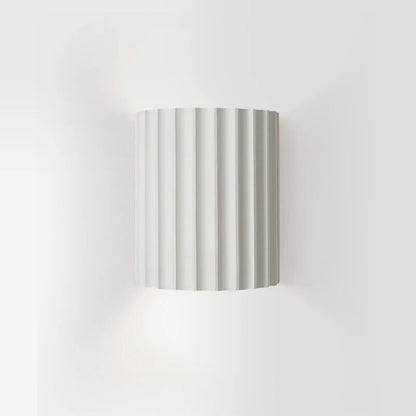 Indoor Wall Light Modern Ribbed Up-Down Glow Fixture