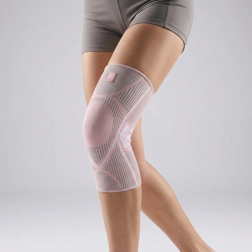 Knee Compression Sleeve with Non-Slip Support and Breathable Knit Design for Running - Image 10