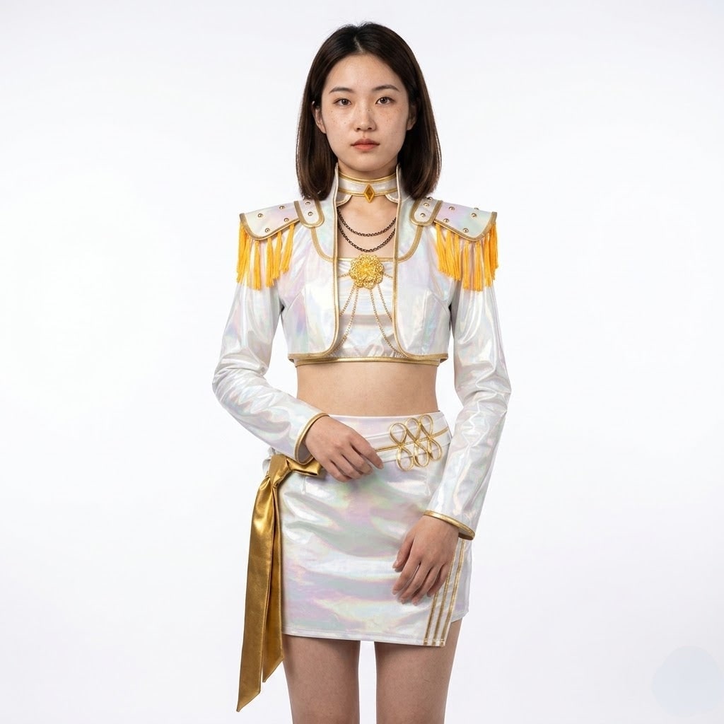 Kpop Stage Maid Outfit Cosplay Costume Set - Image 1