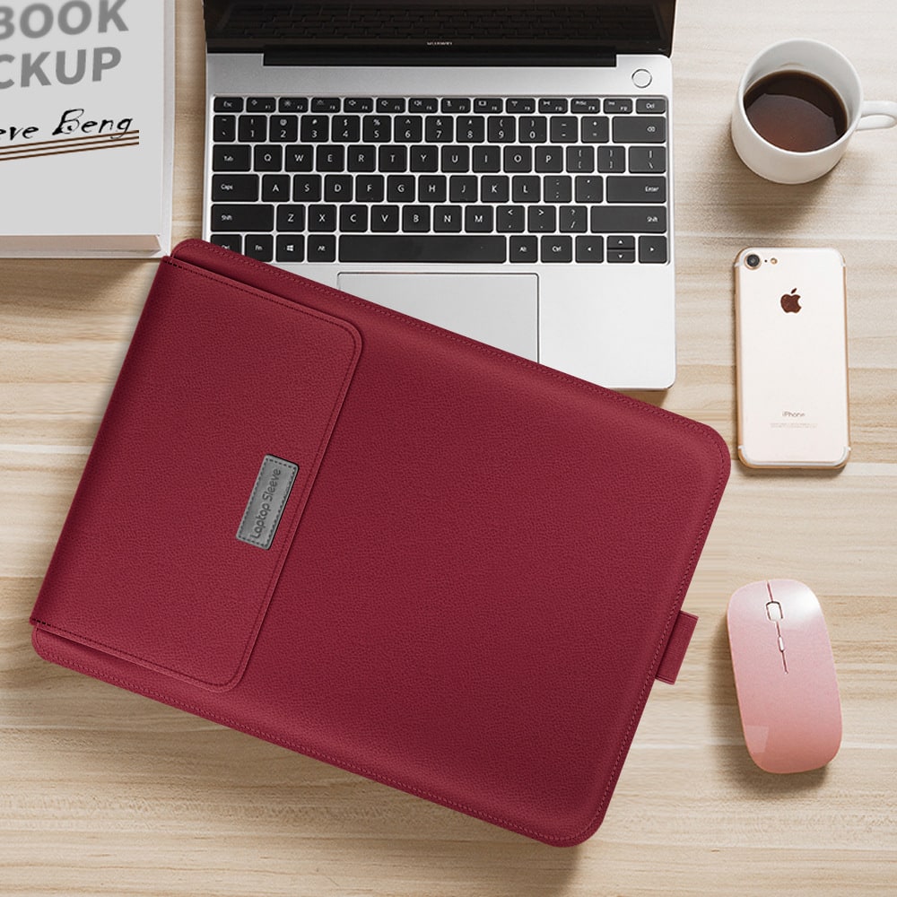 Laptop Sleeve Computer Case with Pu Leather for 13 to 15.6 Inch 14 - Image 2