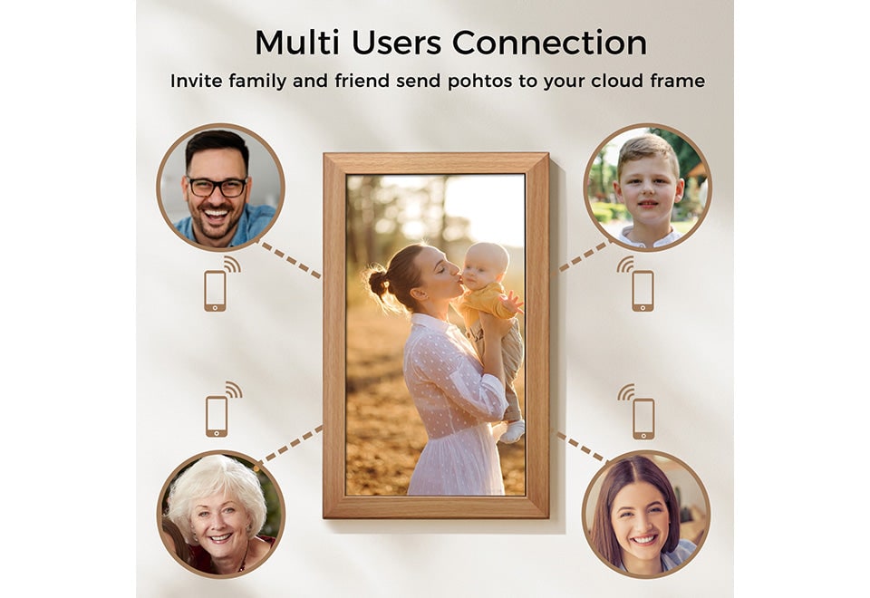 Large Smart Digital Picture Frame with Cloud Photo Sharing and Auto Rotate 11 X 14 - Image 4