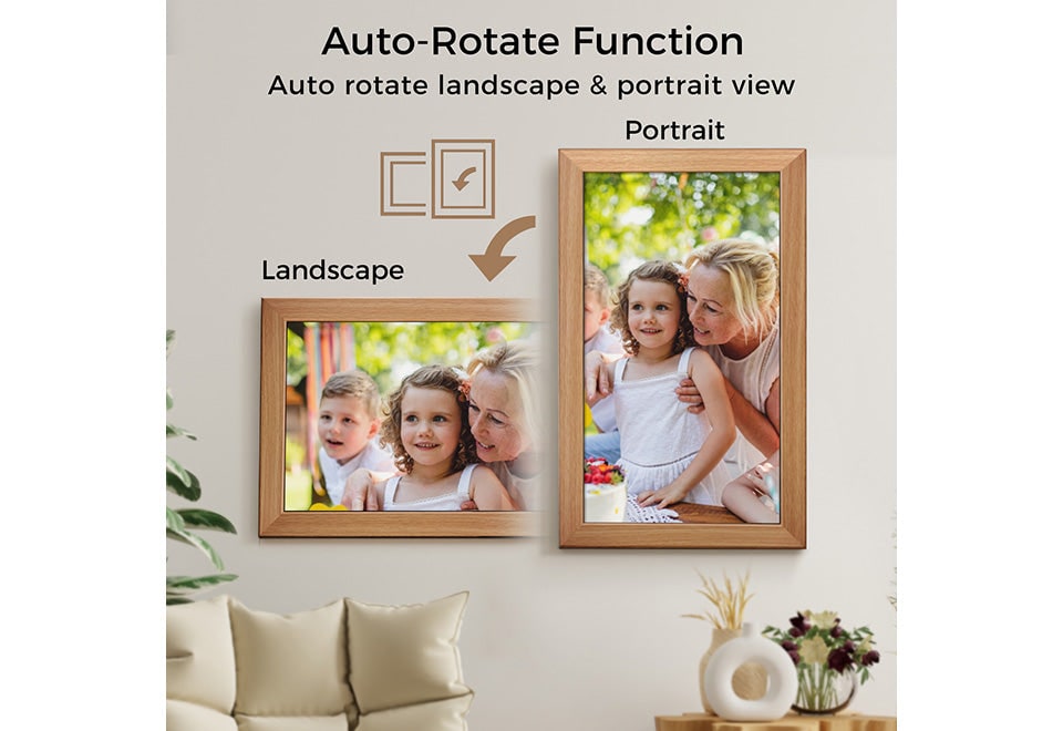 Large Smart Digital Picture Frame with Cloud Photo Sharing and Auto Rotate 11 X 14 - Image 5