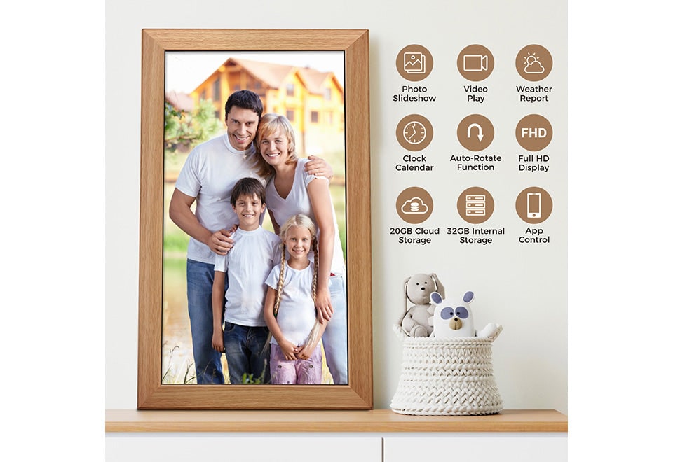Large Smart Digital Picture Frame with Cloud Photo Sharing and Auto Rotate 11 X 14 - Image 6