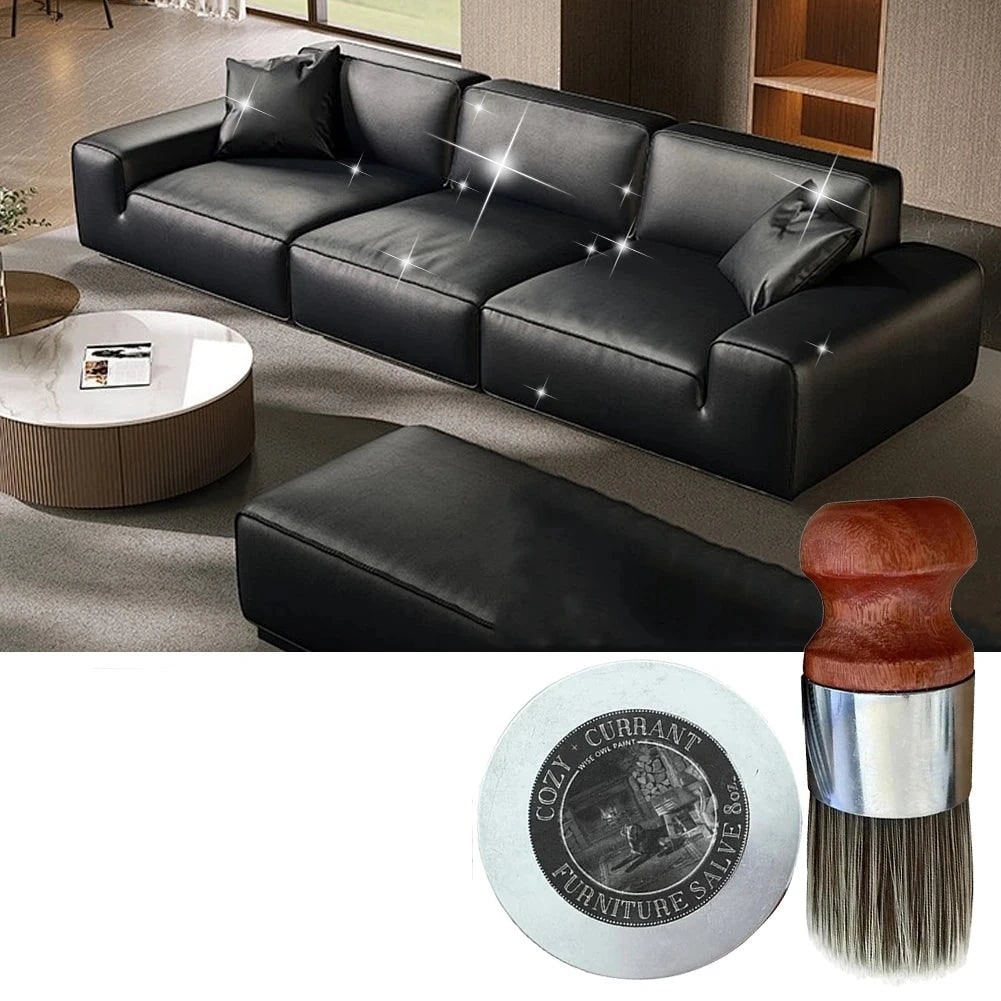 Leather Conditioner Furniture Polish Wax Wood Salve Metal Tin - Image 2