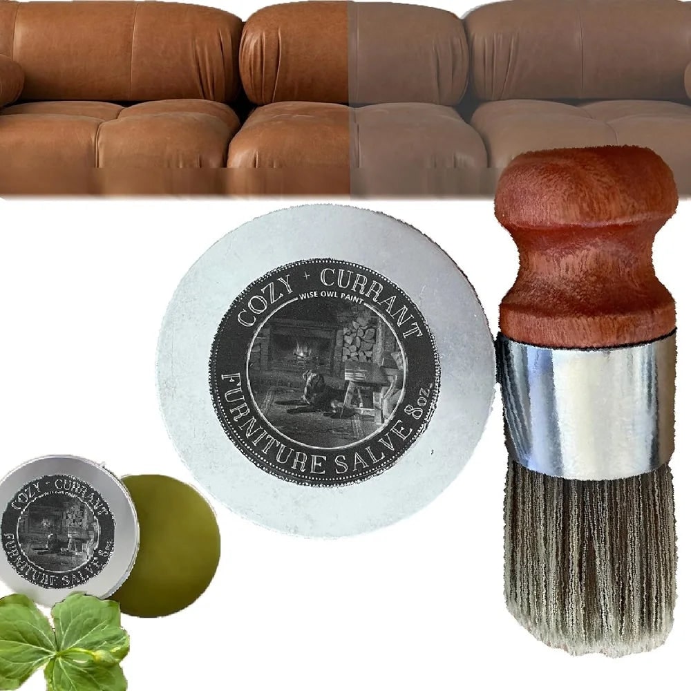 Leather Conditioner Furniture Polish Wax Wood Salve Metal Tin - Image 4