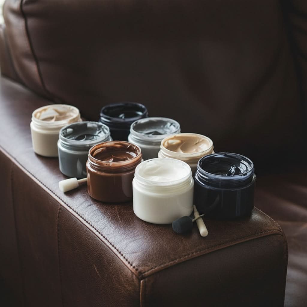 Leather Couch Repair Cream with Restoration Paste and Applicator for Sofa Chair Furniture - Image 25