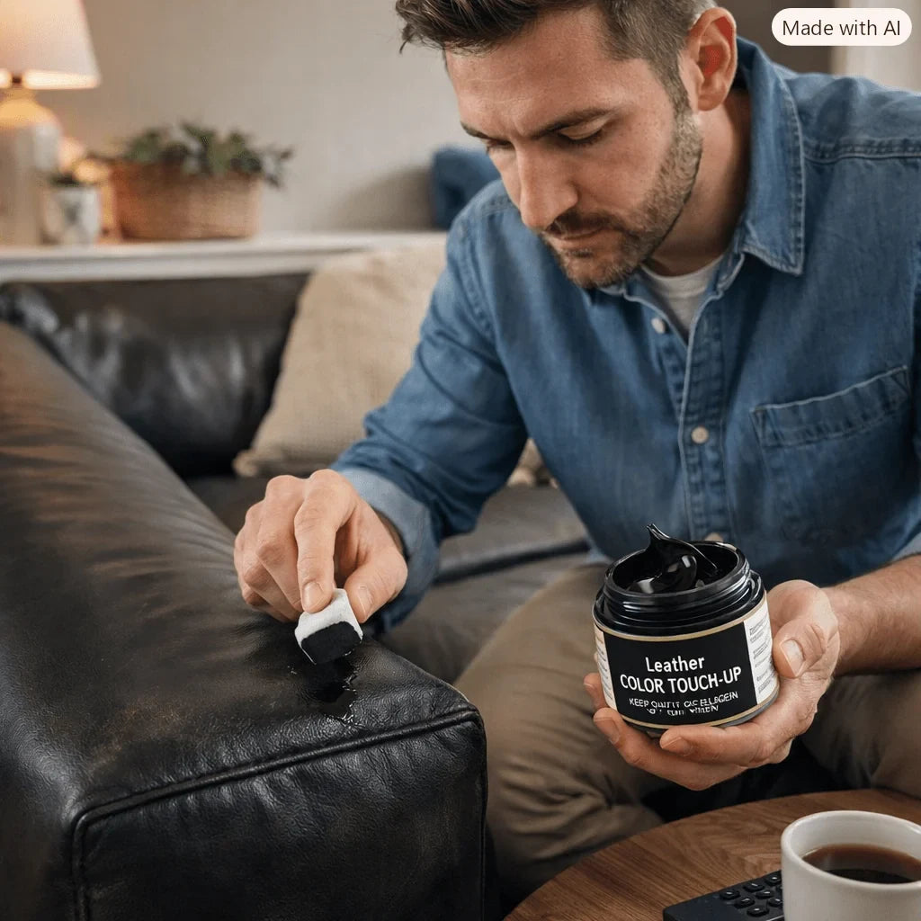 Leather Couch Repair Cream with Restoration Paste and Applicator for Sofa Chair Furniture - Image 3