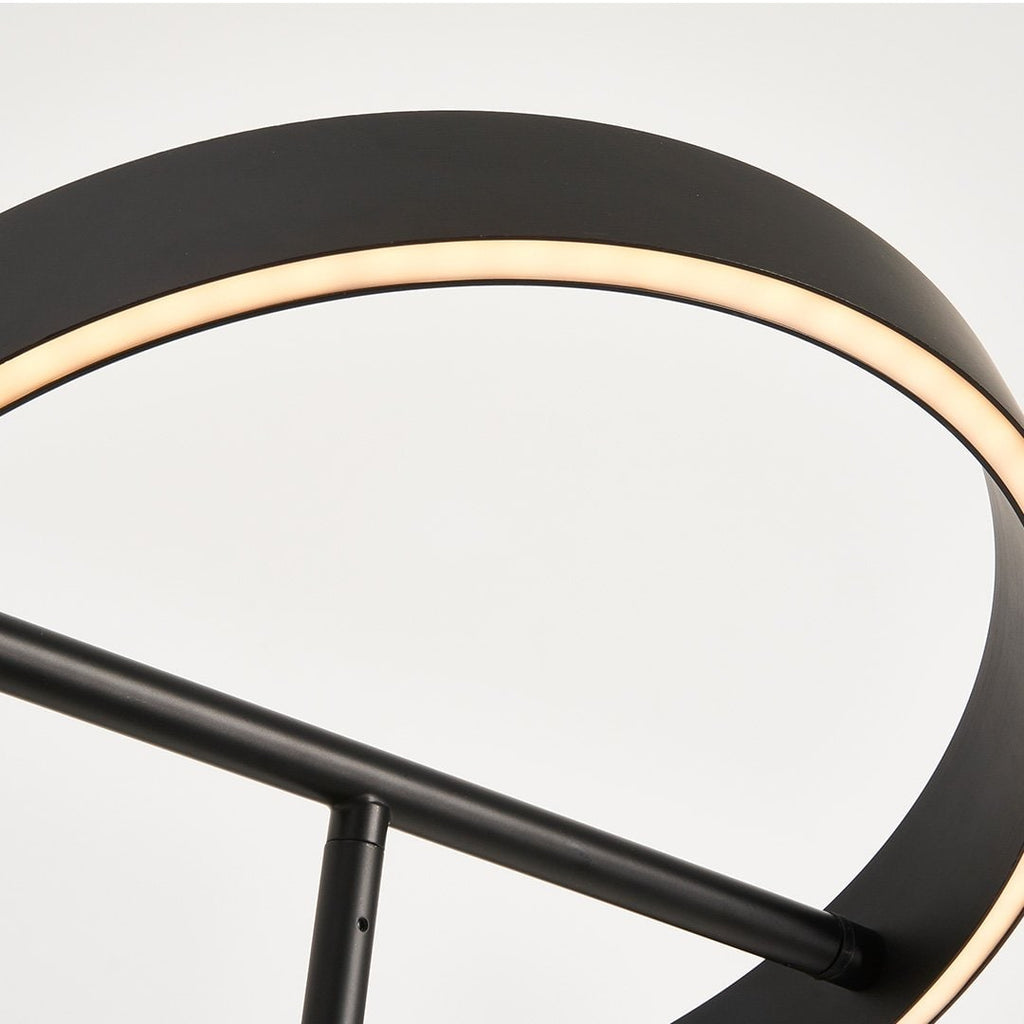 LED Floor Lamp with Adjustable Dimmable Ring Head and Remote Control Mid Century Modern - Image 10
