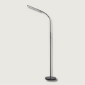 LED Floor Lamp with Adjustable Gooseneck Black Minimalist Modern Standing Light - Image 1