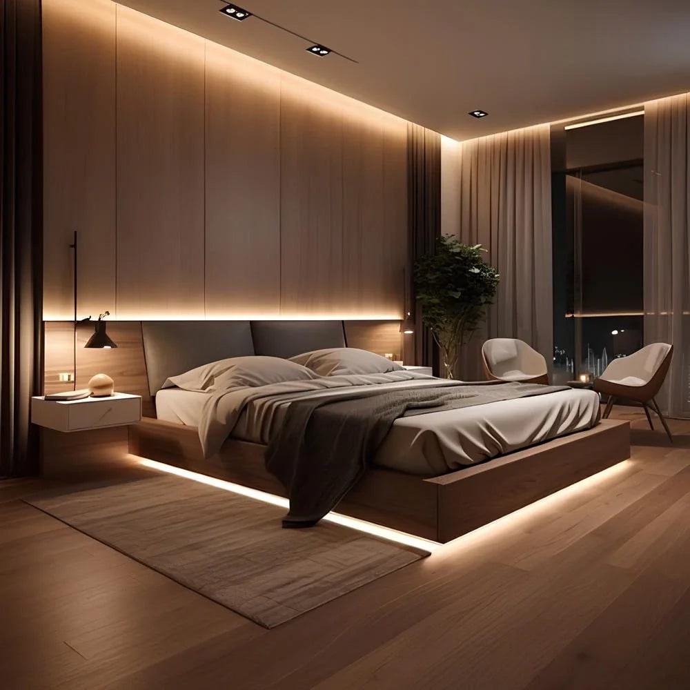 LED Light Strip with Motion Sensor and Activated Lighting for Bedroom Tape Under Cabinet - Image 19