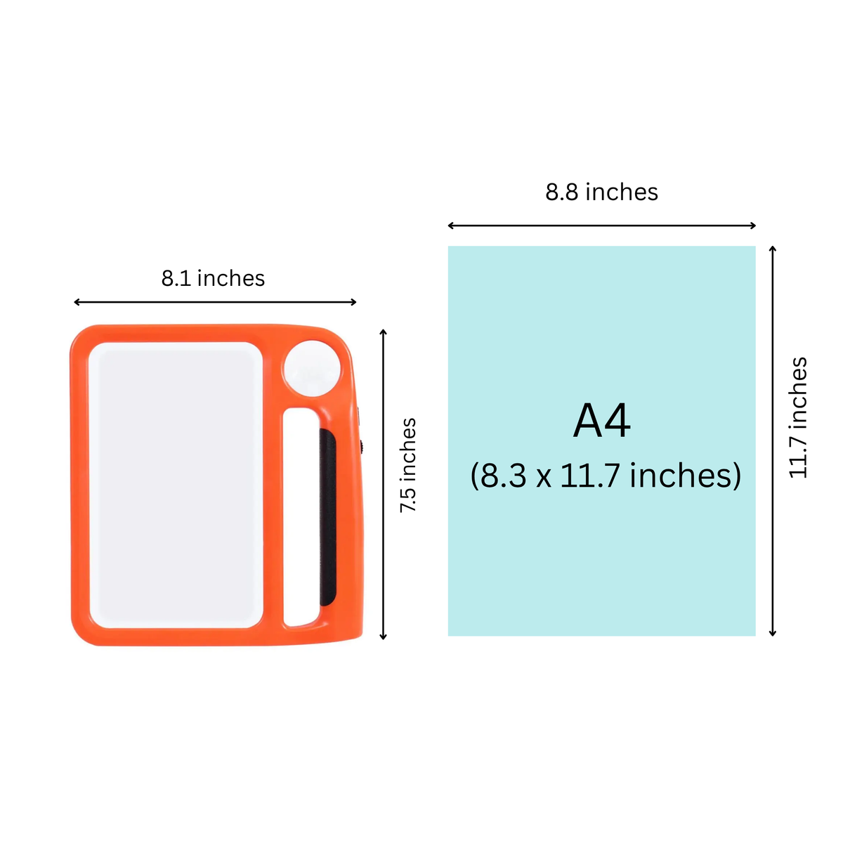 LED Magnifying Glass with Light and Handheld Design for Reading with Dual Lenses - Image 7