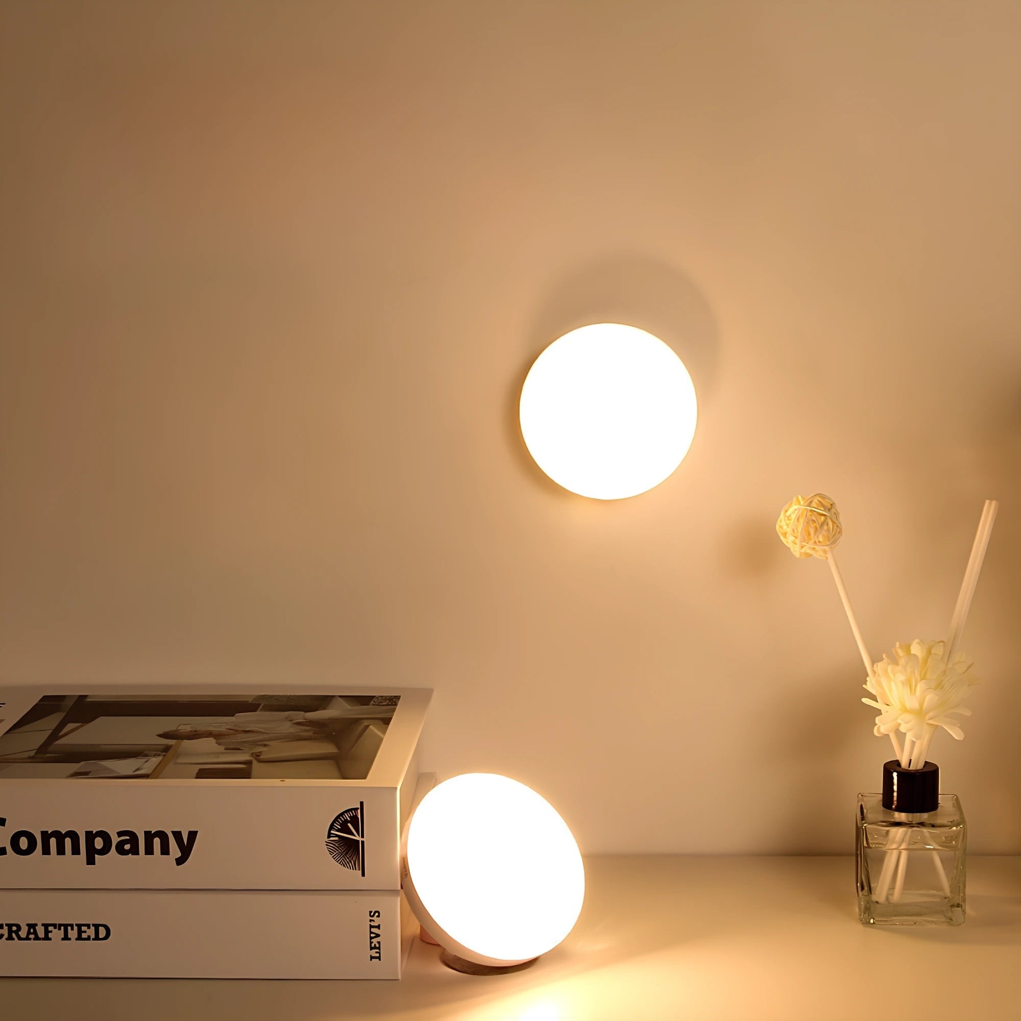 LED Motion Sensor Light Activated Detection Wireless Magnetic Puck Warm White - Image 10