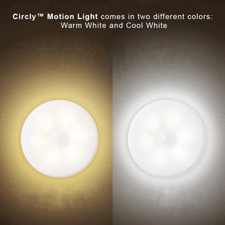 LED Motion Sensor Light Activated Detection Wireless Magnetic Puck Warm White - Image 6