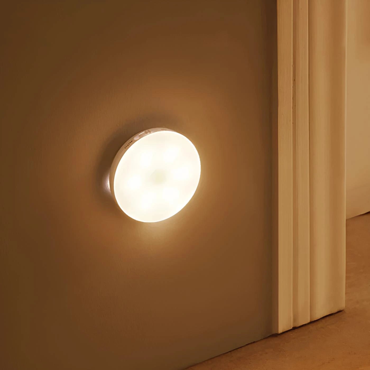 LED Motion Sensor Light Activated Detection Wireless Magnetic Puck Warm White - Image 9