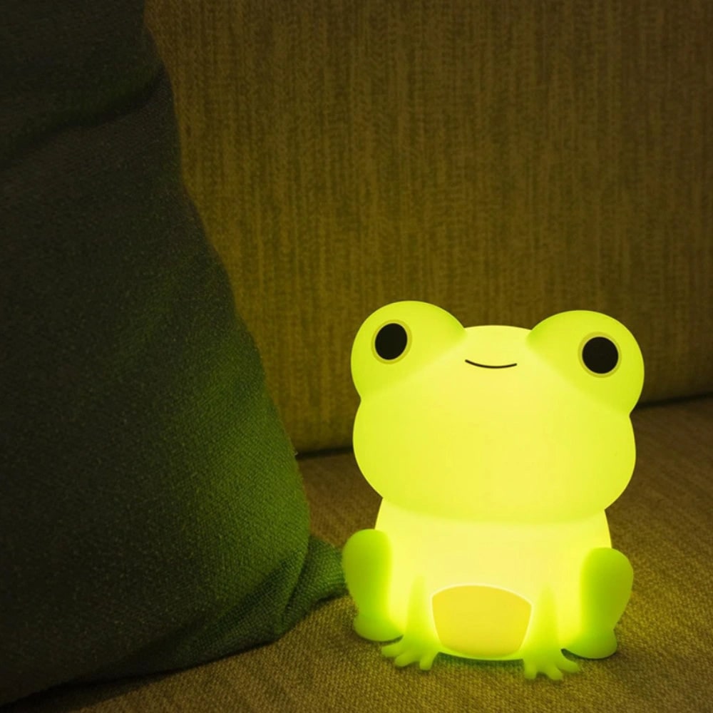 LED Night Light Rechargeable Silicone Portable Squishy Animal Warm White - Image 10