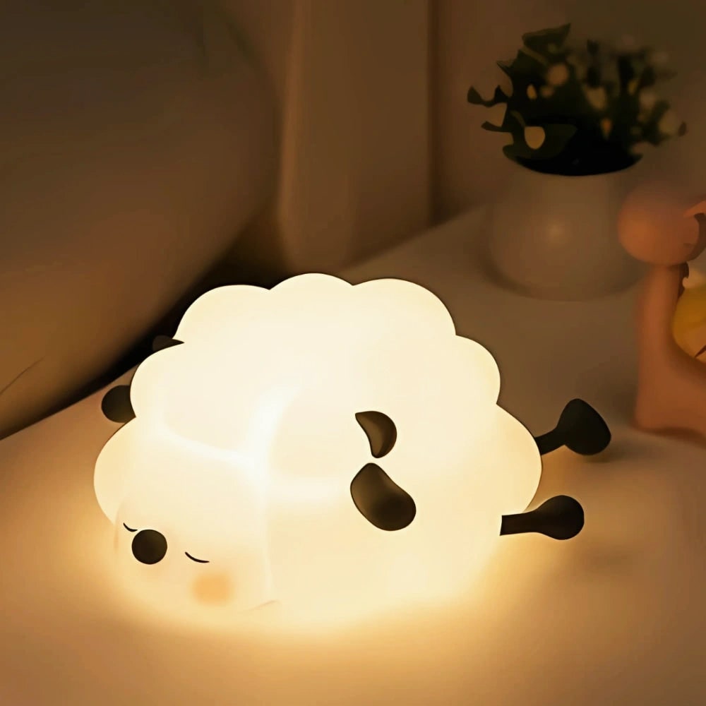 LED Night Light Rechargeable Silicone Portable Squishy Animal Warm White - Image 11