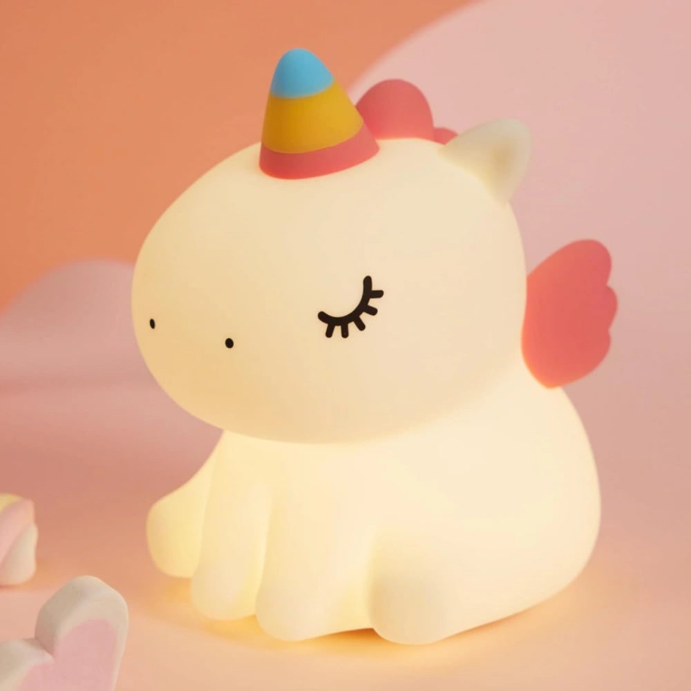 LED Night Light Rechargeable Silicone Portable Squishy Animal Warm White - Image 13