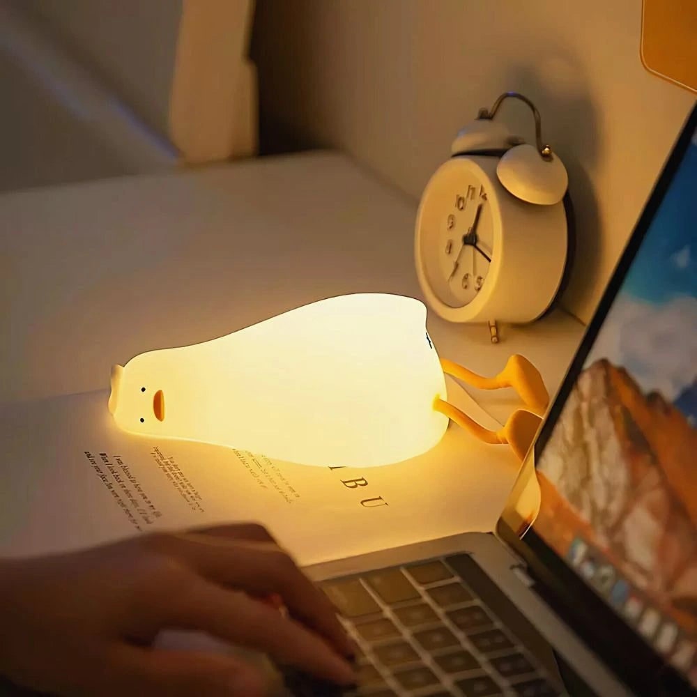 LED Night Light Rechargeable Silicone Portable Squishy Animal Warm White - Image 14