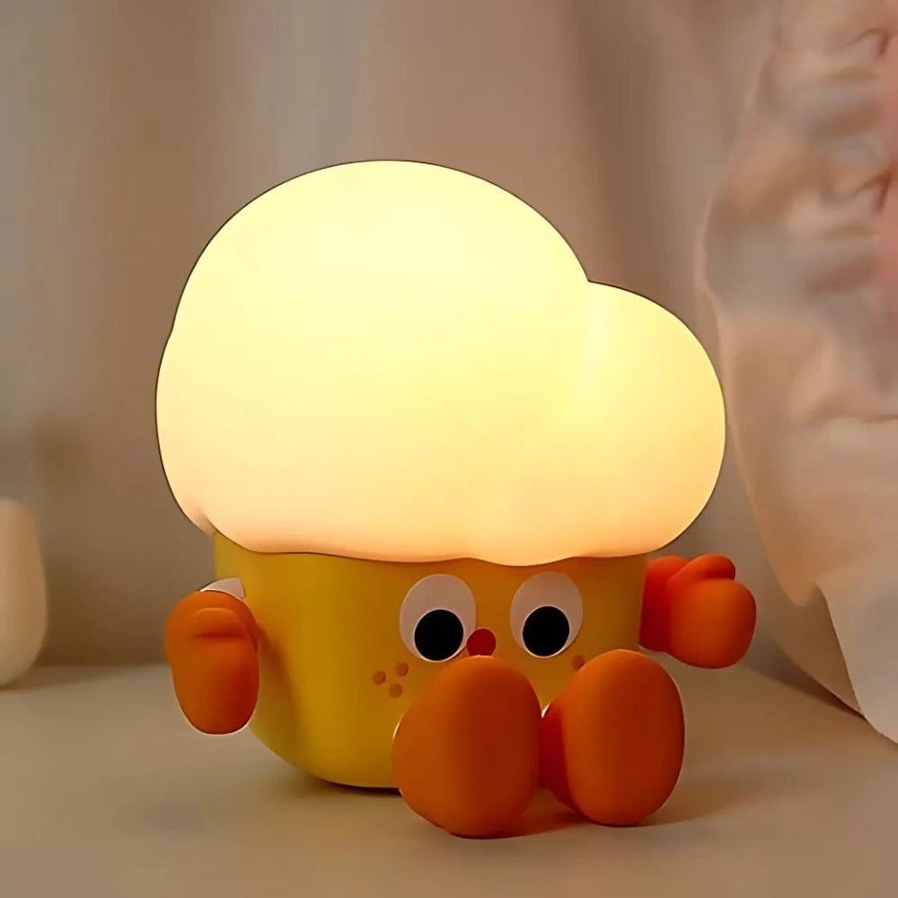 LED Night Light Rechargeable Silicone Portable Squishy Animal Warm White - Image 17