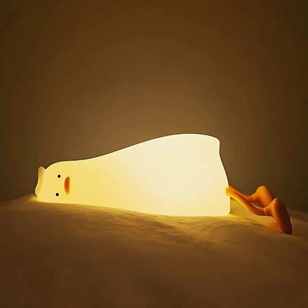 LED Night Light Rechargeable Silicone Portable Squishy Animal Warm White - Image 2