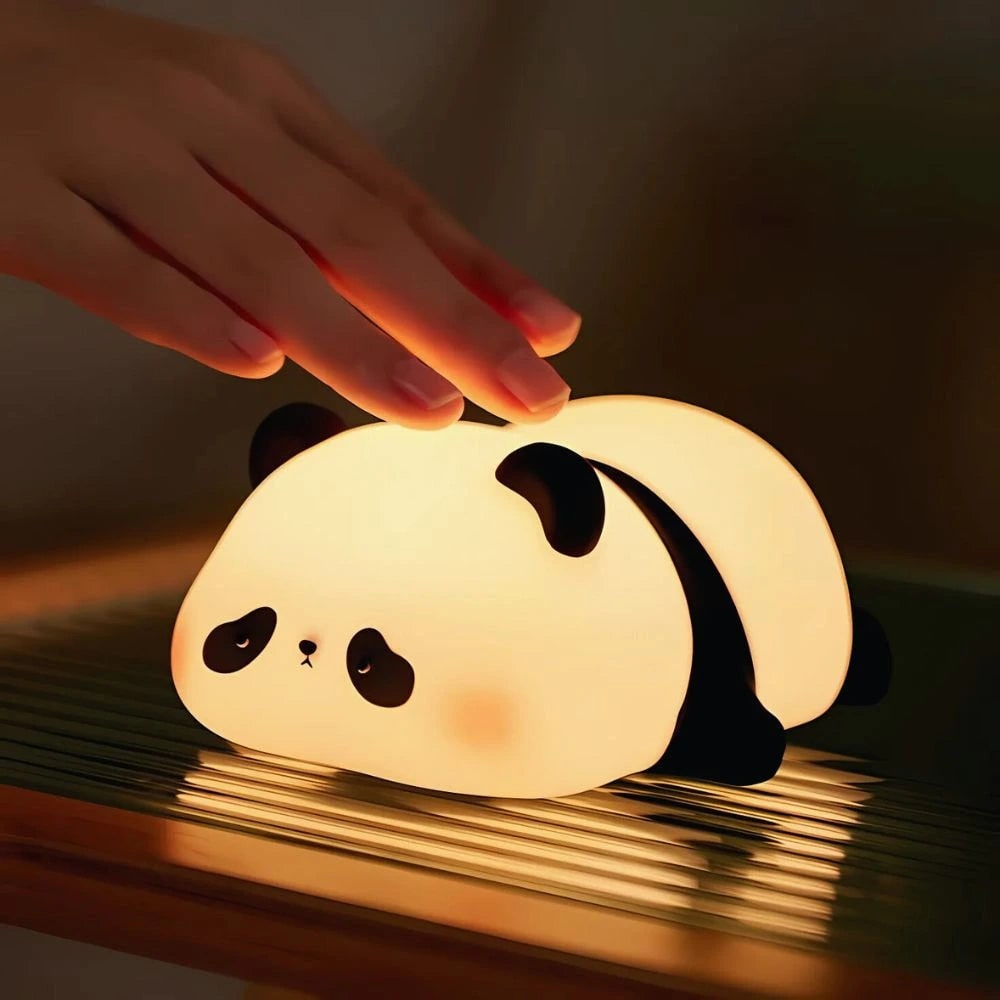 LED Night Light Rechargeable Silicone Portable Squishy Animal Warm White - Image 22