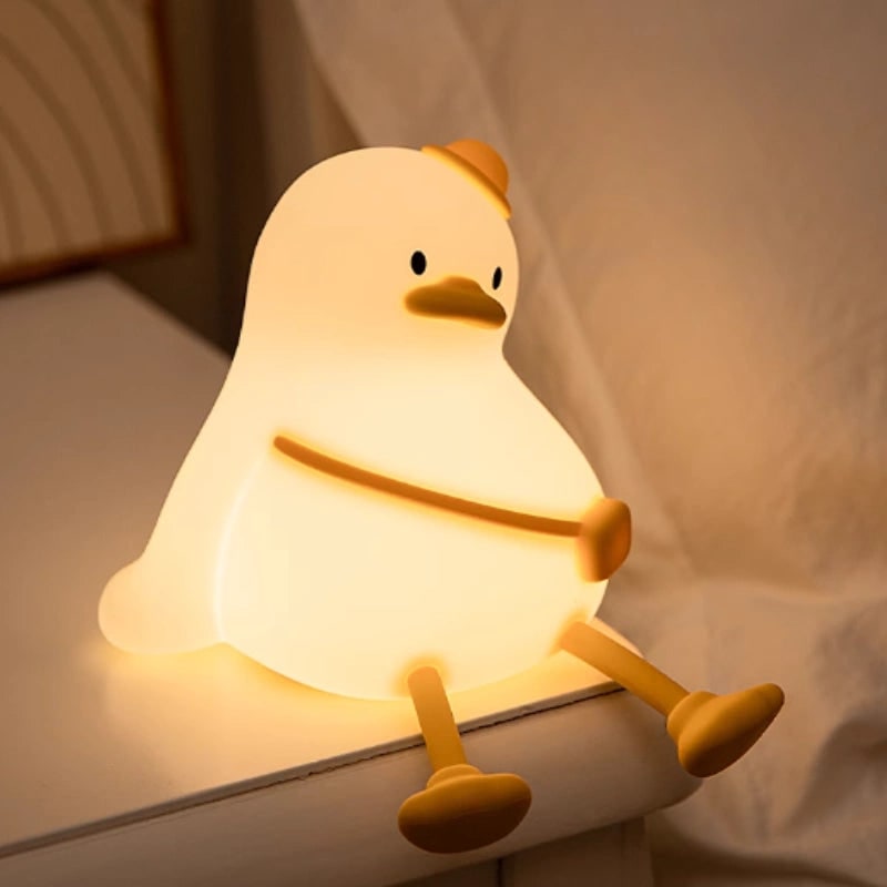 LED Night Light Rechargeable Silicone Portable Squishy Animal Warm White - Image 25
